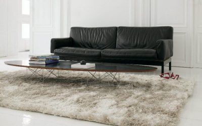 Qilim me push të ashpër në dhomën e ndenjes – një aksesor modern dhe elegant