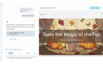Tashmë ju mund të krijoni prezantime në pak sekonda me Google Gemini