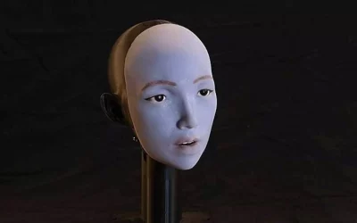 Roboti humanoid mëson të lëvizë buzët duke parë video në YouTube