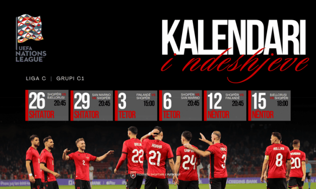 Nations League: Zbardhet kalendari, Kombëtarja e nis në shtëpi kundër Bjellorusisë më 26 shtator dhe e mbyll në transfertë më 15 nëntor